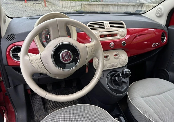 Fiat 500 cena 11900 przebieg: 103000, rok produkcji 2008 z Kraków małe 22